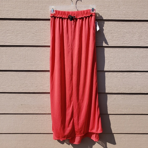 💐🏖️Forever 21 Coral Chiffon Maxi Skirt - Picture 6 of 8